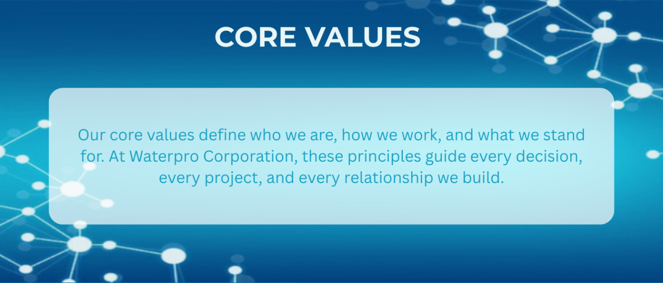 Waterpro Core Values
